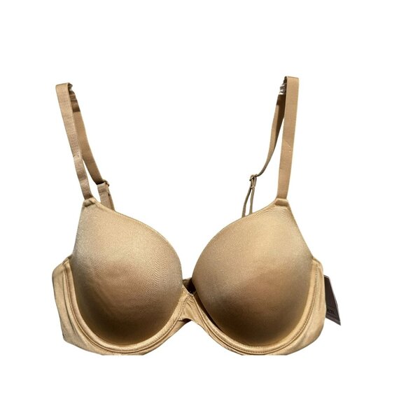 Auden Underwire Full Coverage Underwire Bra SZ 36B Adjustable Straps Tan NEW - Picture 1 of 4